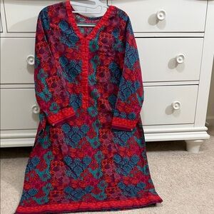 Pakistani nishat linen , khaddar printed shirt